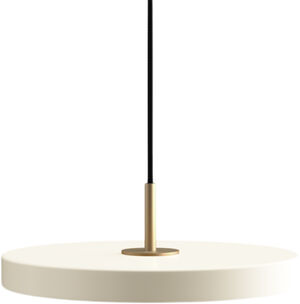 Asteria Mini pearl white Ø 31 x 10,5 cm, 2. 7m cordset