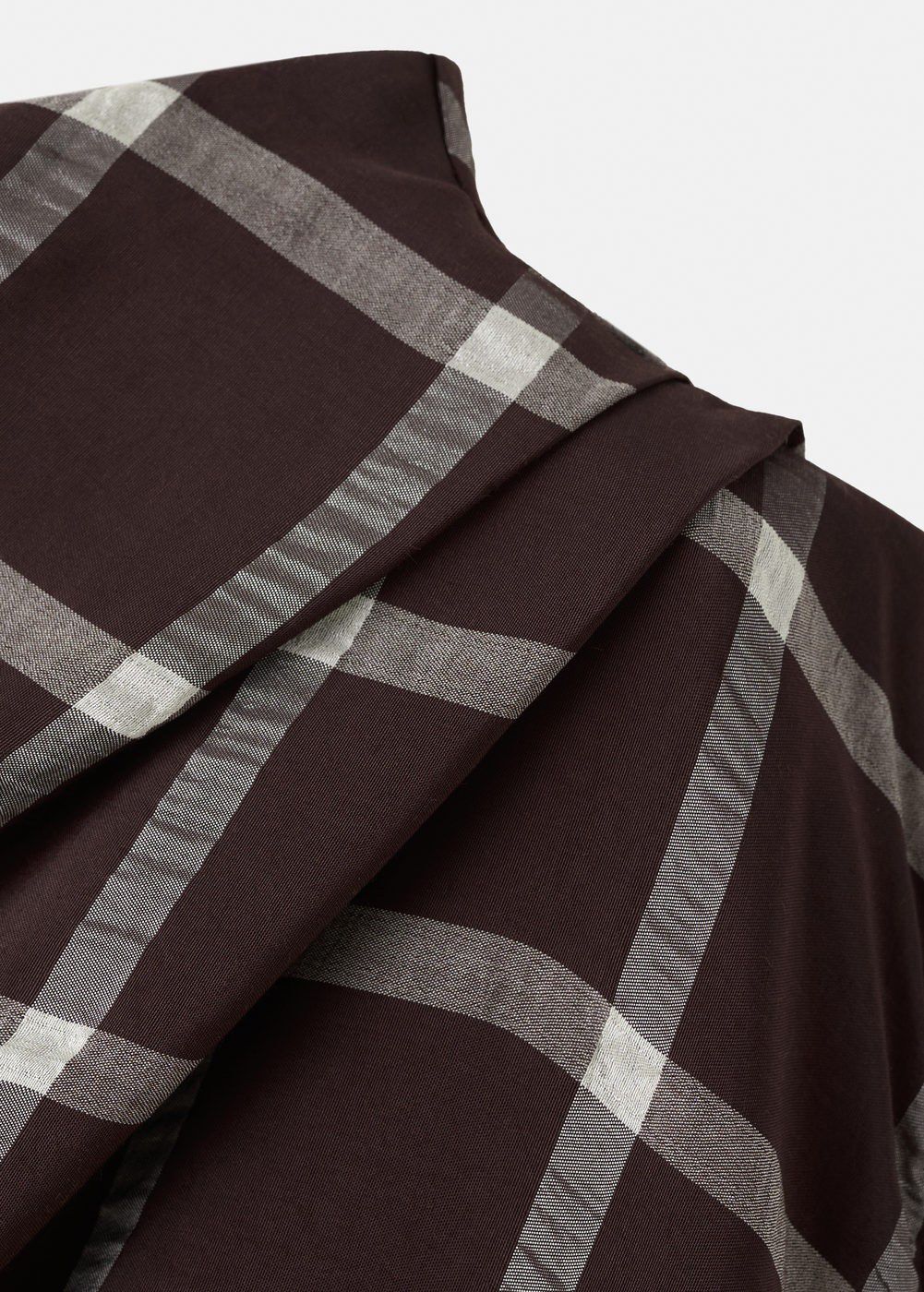 Fitted top with draped neckline