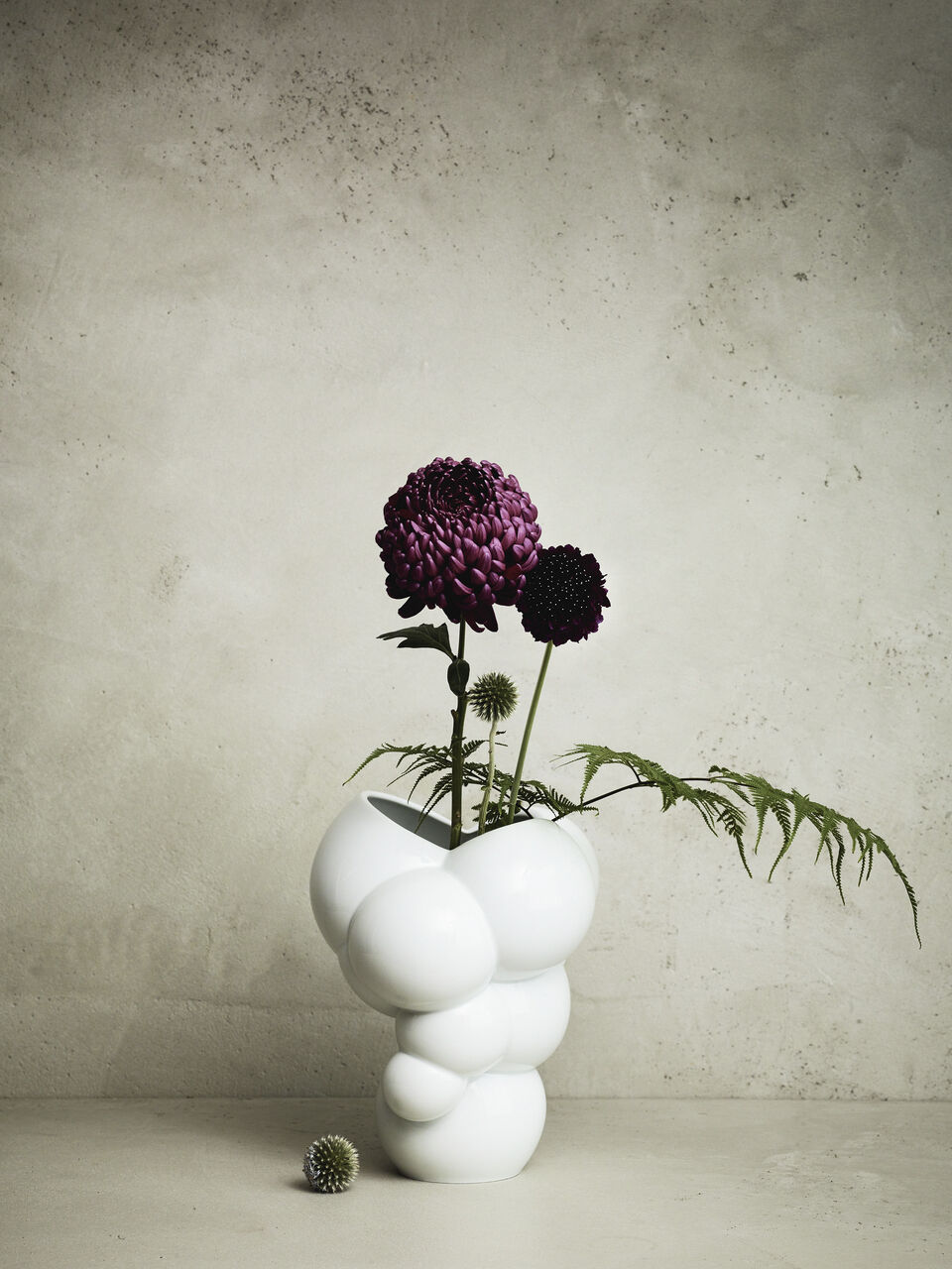 Vase 26cm, Weiss matt, Skum