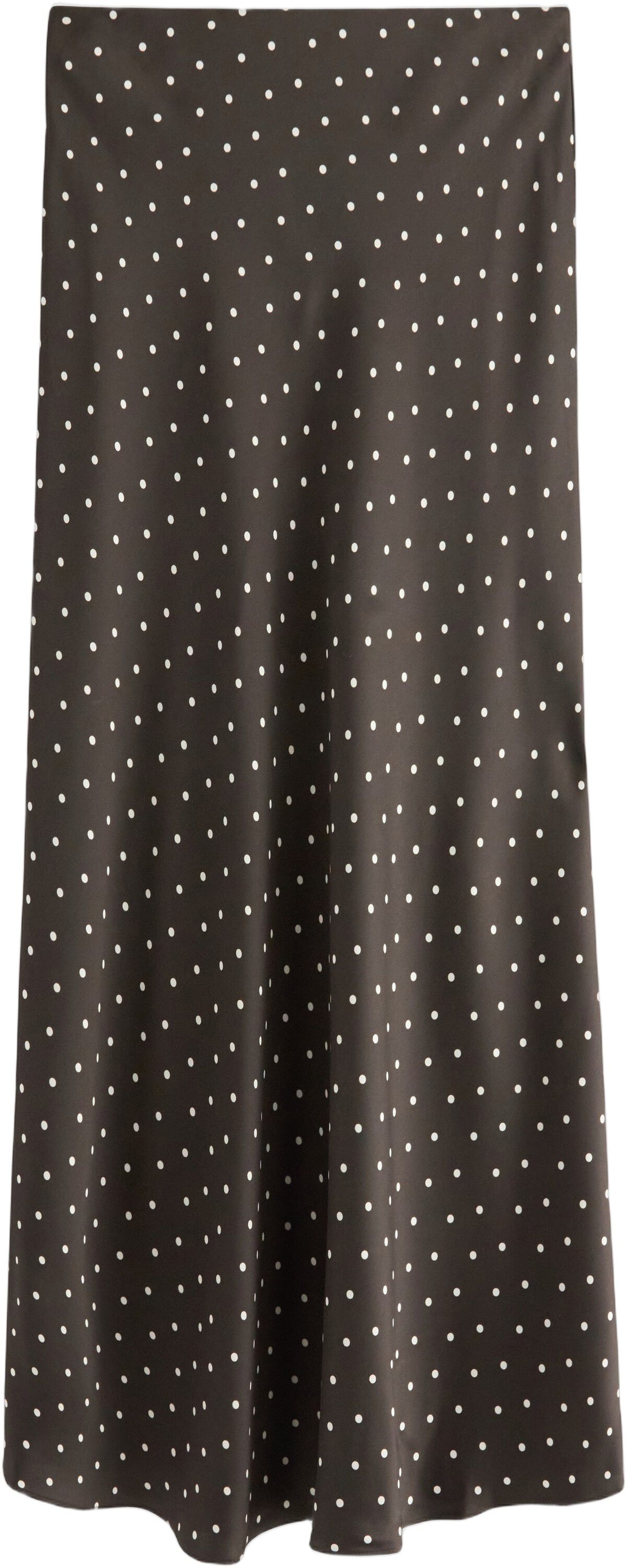 Sleek maxi skirt in satin with a co