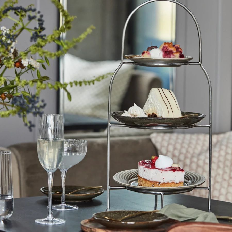 Tallriksst&auml;ll, HDSana, Silver finish