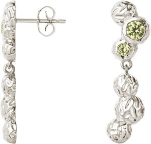 Wavy Gem Dots Earrings