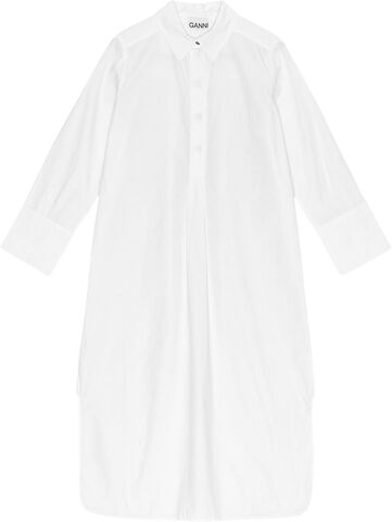 Cotton Poplin Oversized Shirt Dress