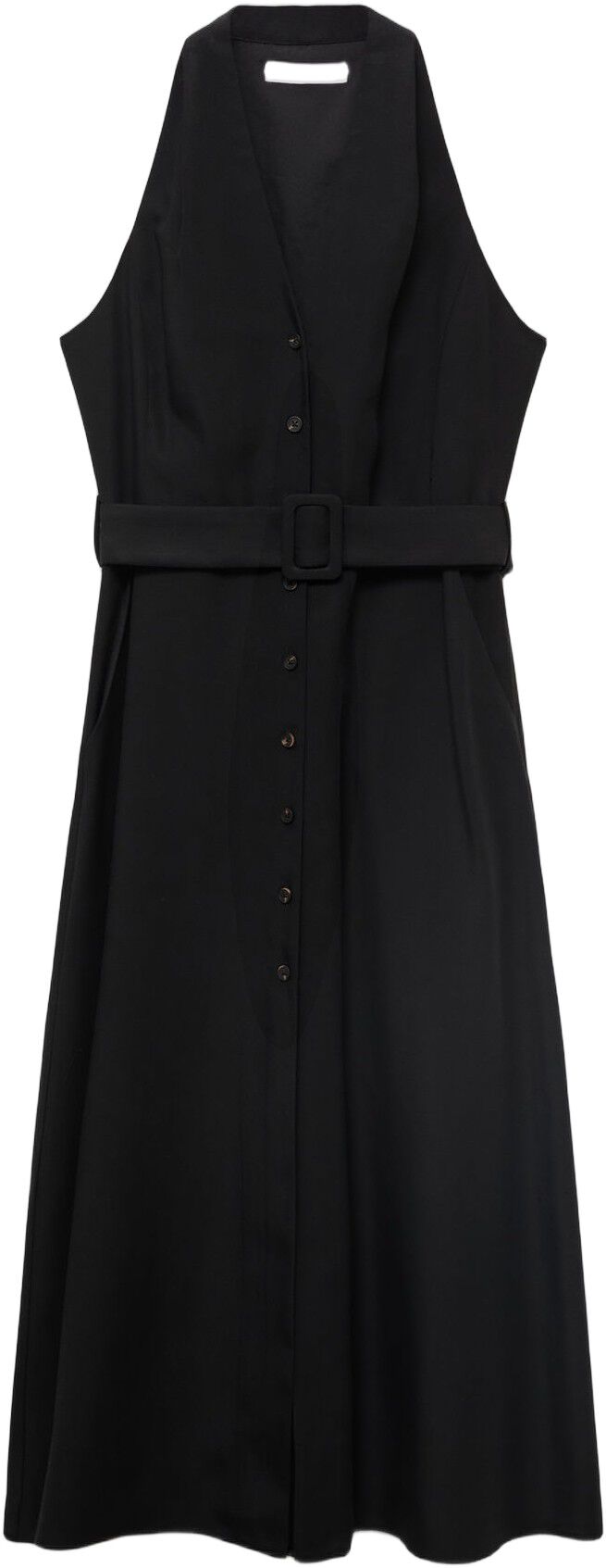 Lyocell dress with belt