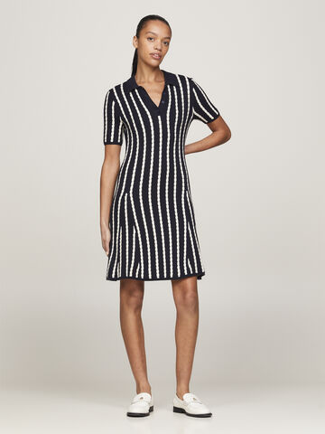 CABLE F&F POLO SS SWT DRESS