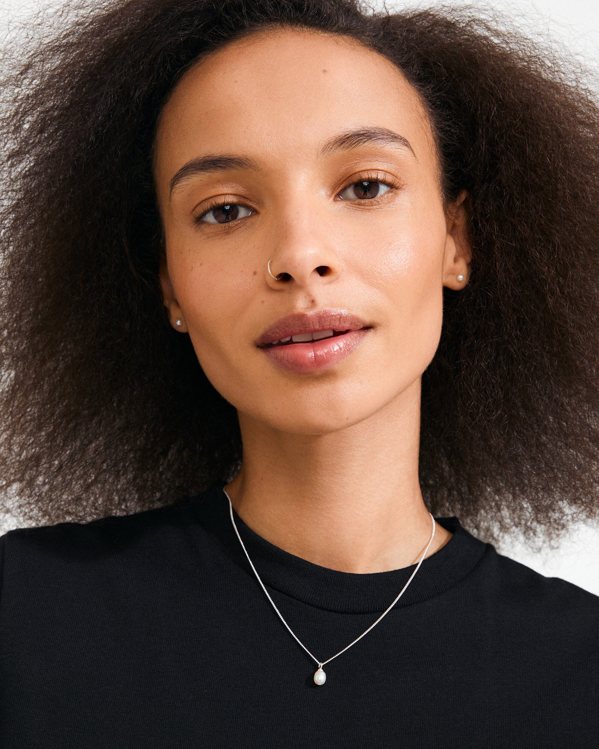 EVENA gift set, necklace & earstuds, silver-plated