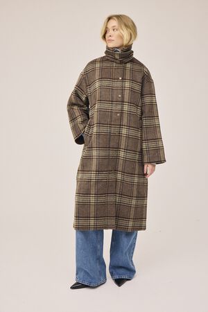 Emmy Wool 1 Coat with corduroy detail - GRS