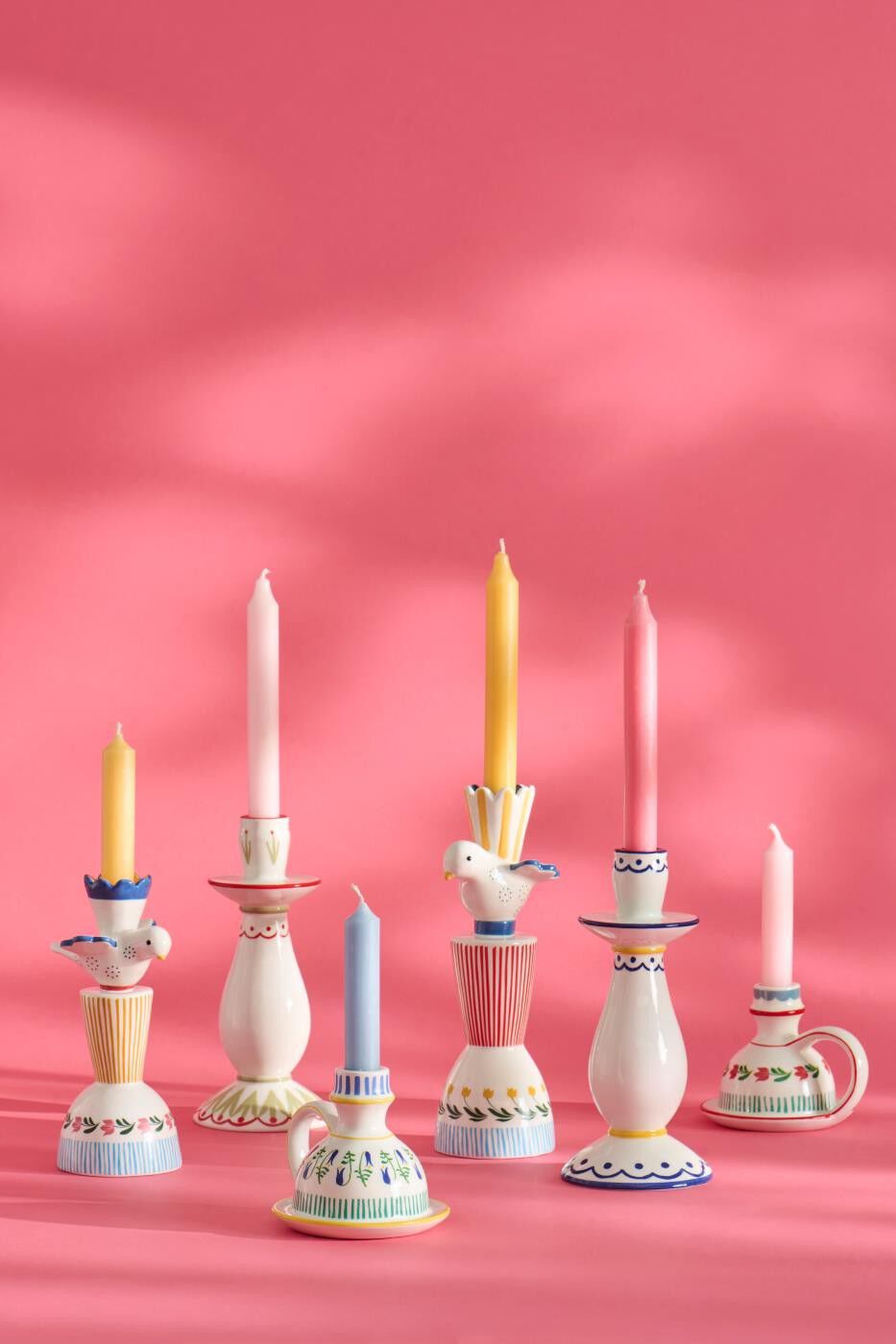 Stage t/2,2 cm lys multifarvet m/fugl