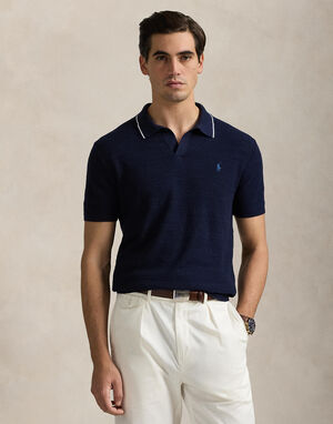 Textured Cotton-Linen Sweater