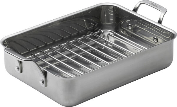 Ugnspanna m galler 79NORD 40 x 25 x 10 cm Rostfritt stål