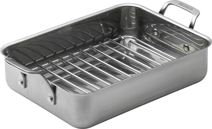 Ugnspanna m galler 79NORD 40 x 25 x 10 cm Rostfritt stål