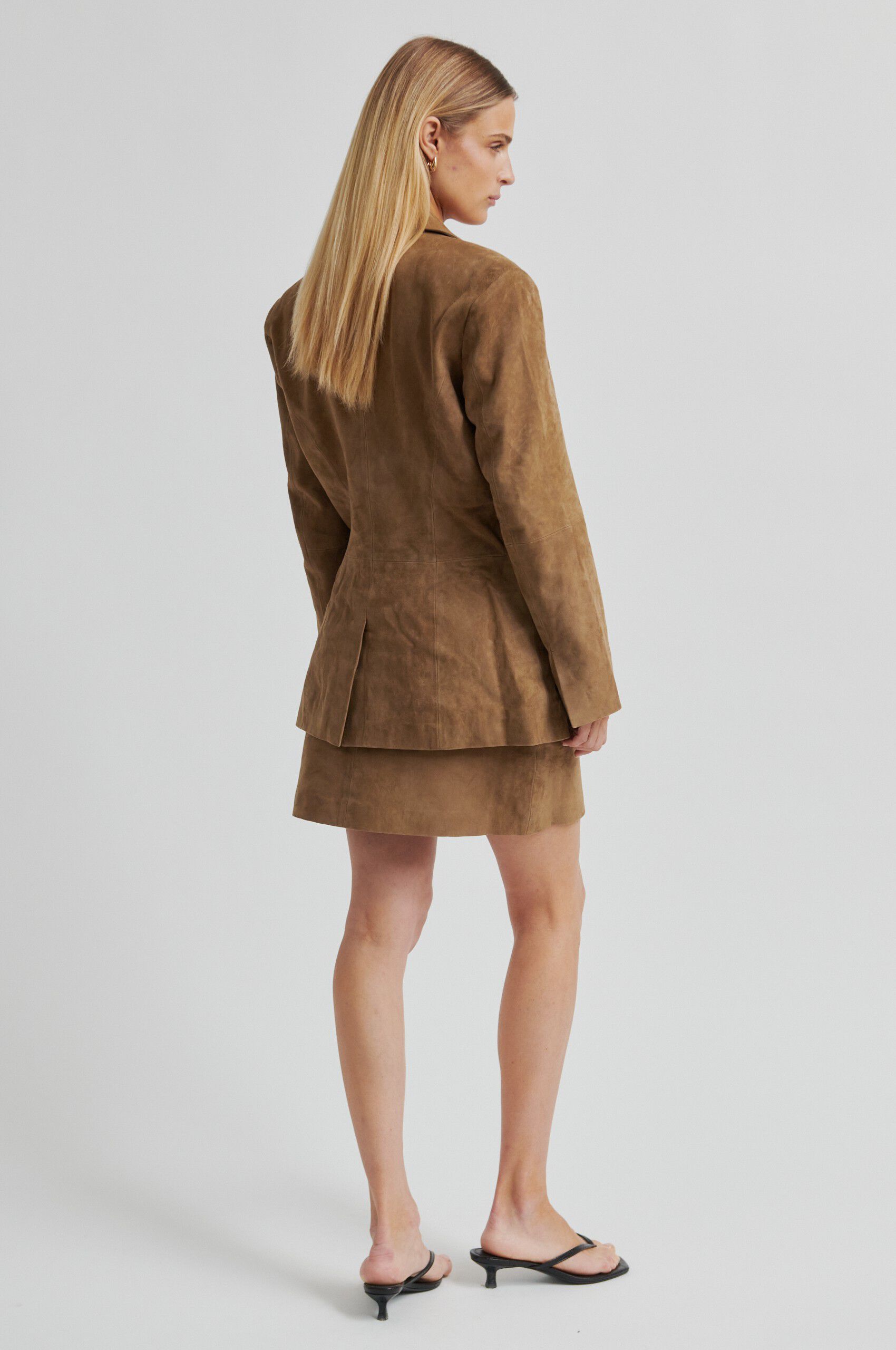 Suellen Fitted Suede Blazer