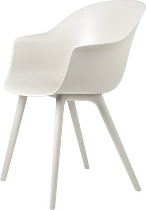 Bat Dining Chair - Un-Upholstered, Plastic base, Monochrome, Outdoor (