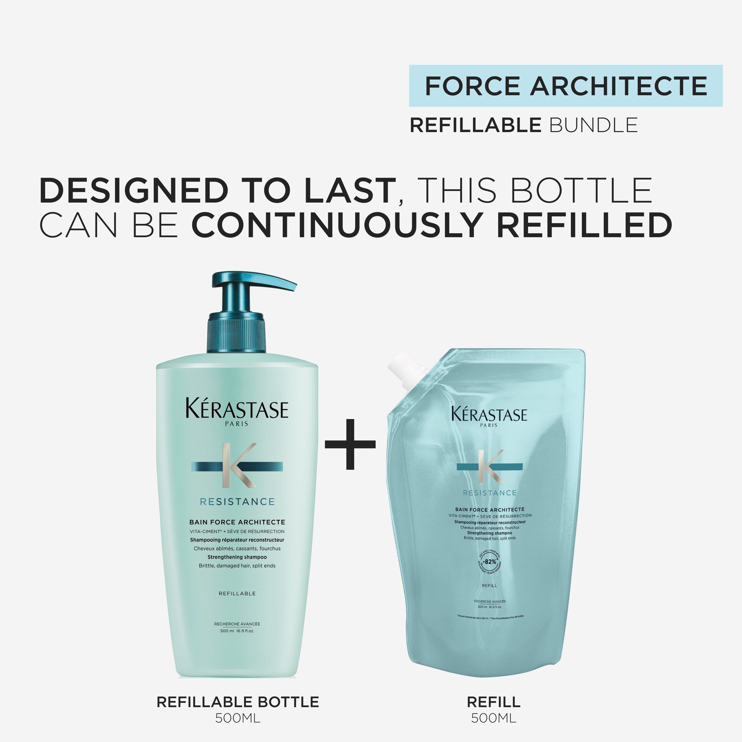 Resistance Bain Force Architecte Shampoo Refill