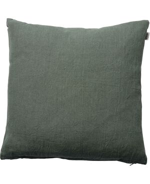 LINEN/MØRKEGRØN, PYNTEPUDE