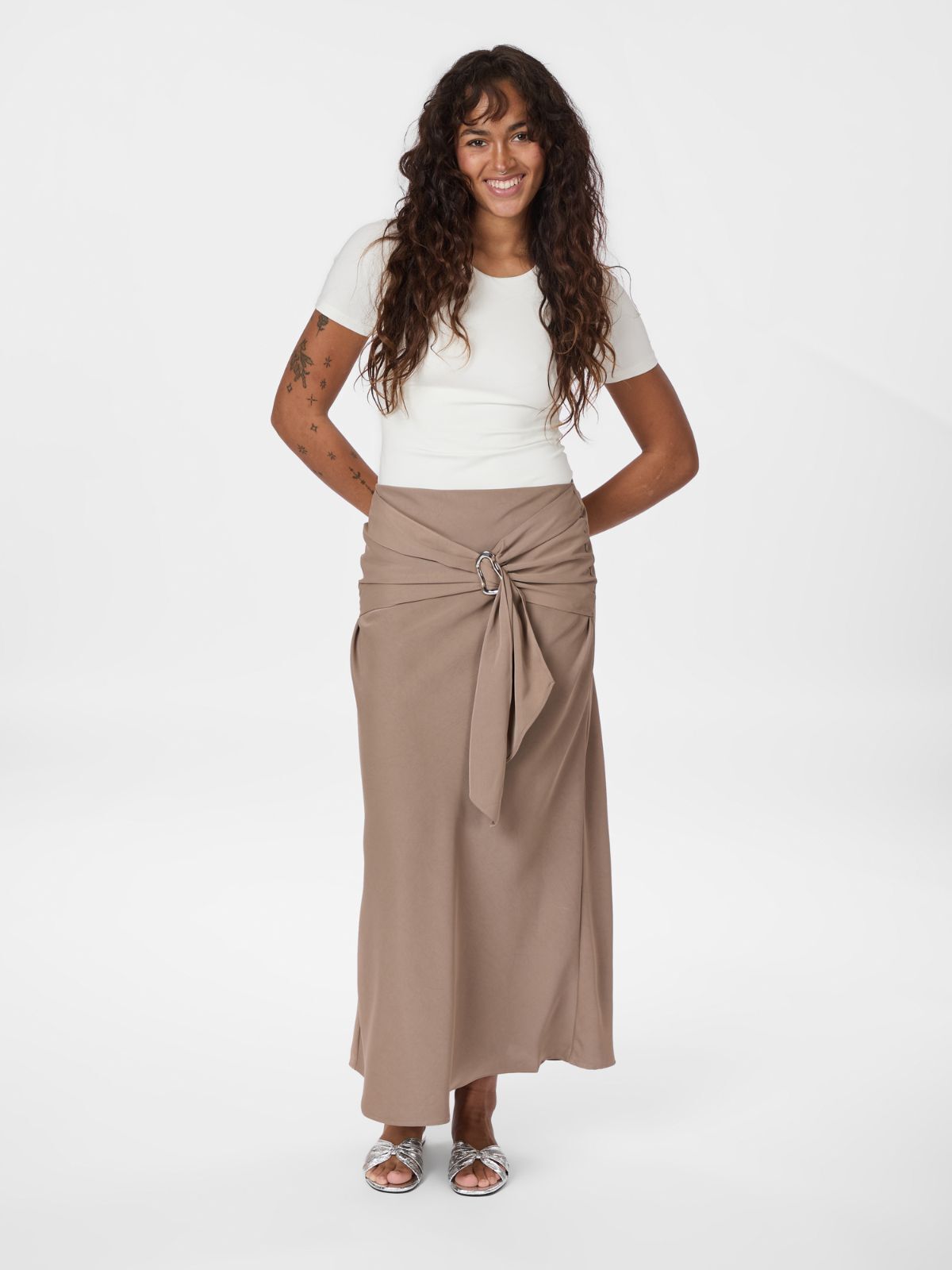 Kit Dull Sateen Skirt