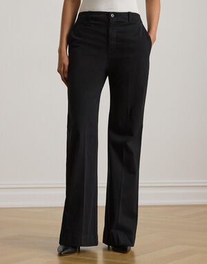 Stretch Cotton Chino Flare Pant