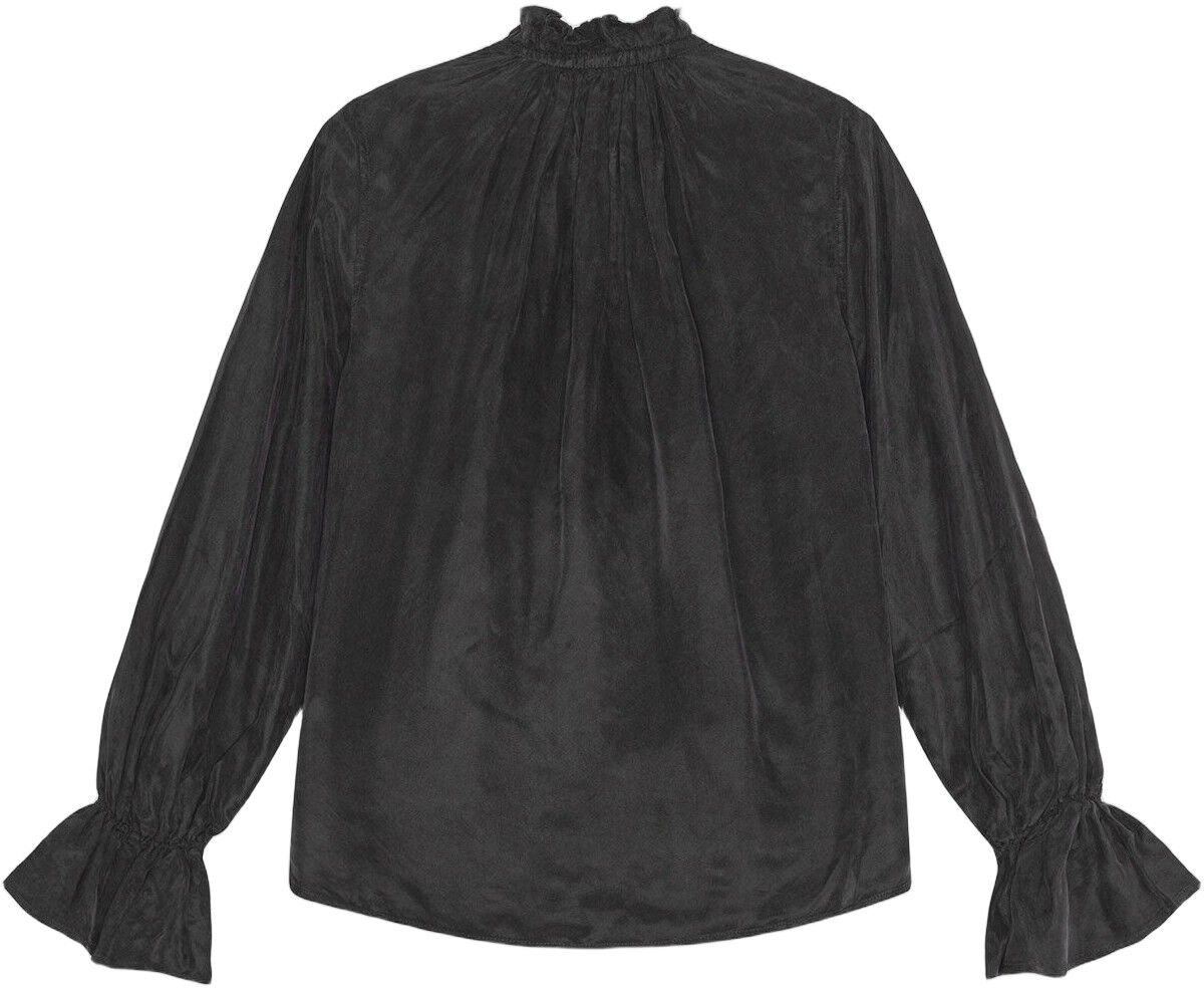 Fluid Cupro Tie String Shirt