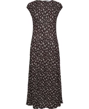 Floral-print midi-dress