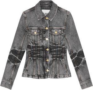 Stretch Future Denim Fitted Blazer