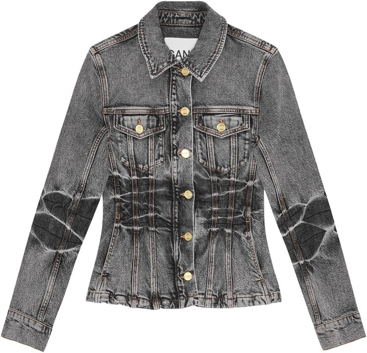 Stretch Future Denim Fitted Blazer