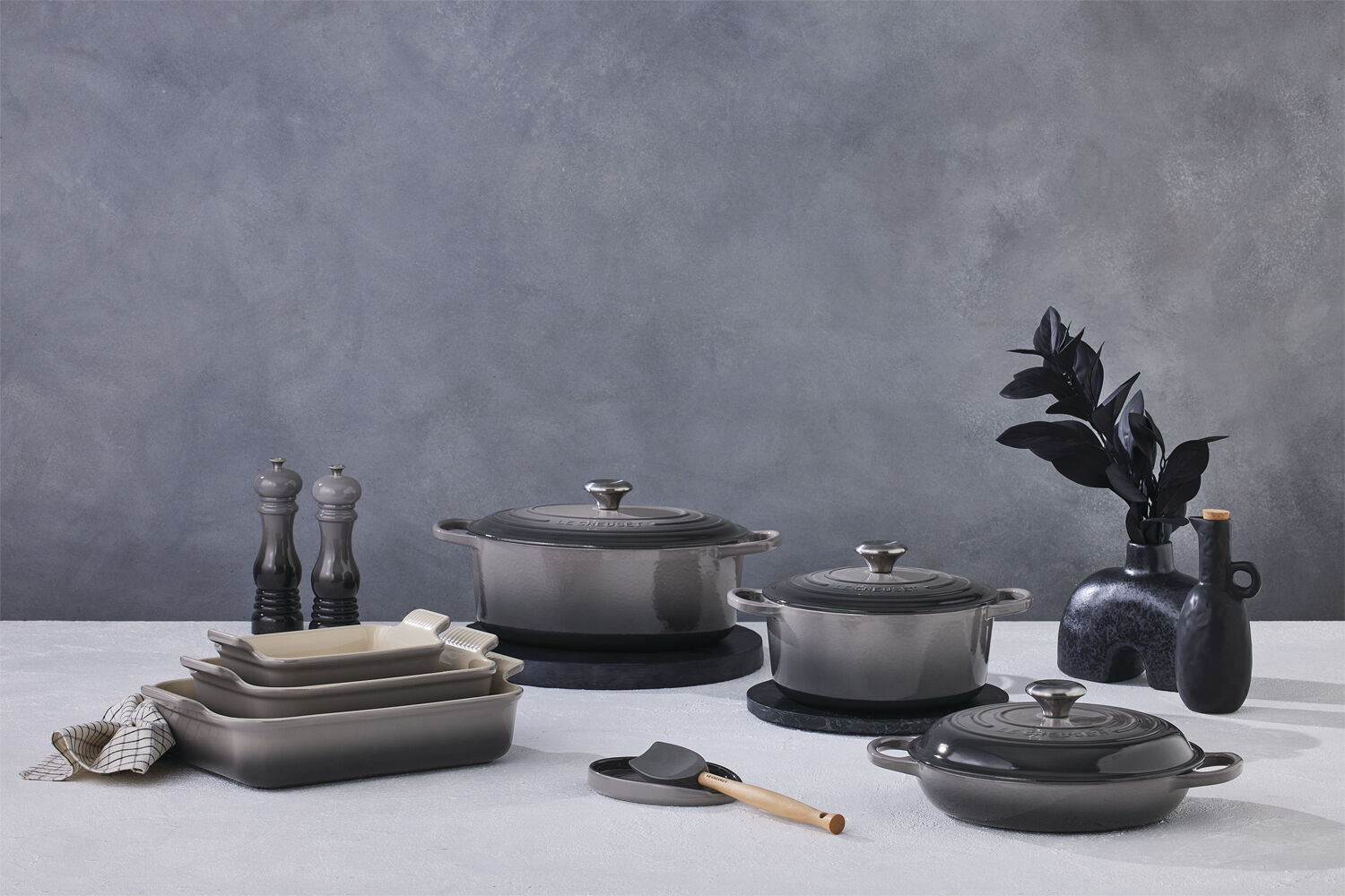 Oval grydeskeholder15cm Flint