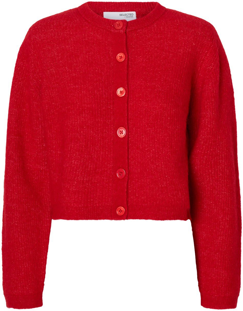 SLFSIA RAS LS KNIT CROPPED CARDIGAN