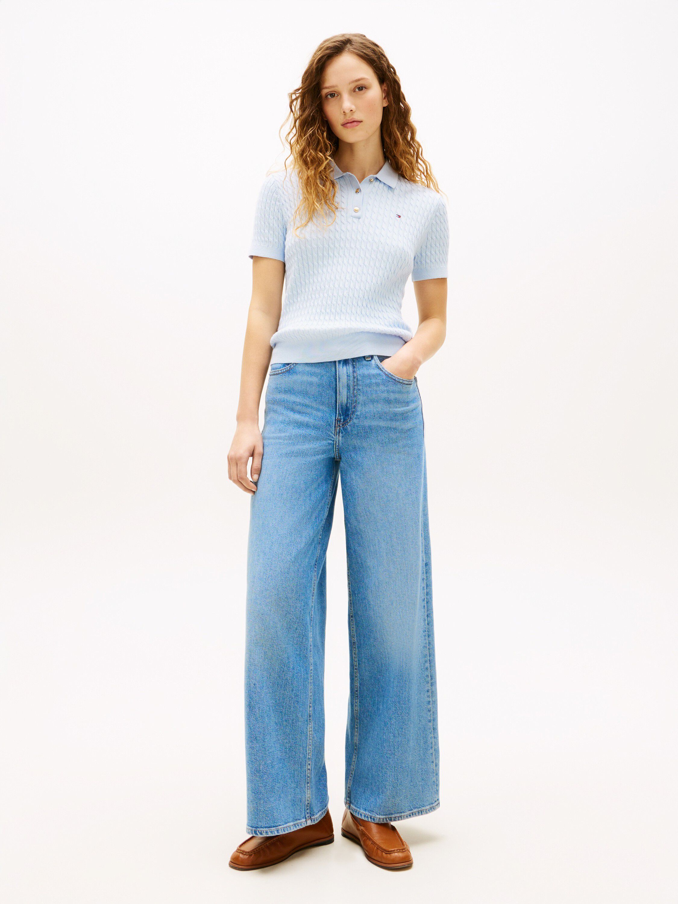 CO CABLE FINE GG POLO S/S SWT