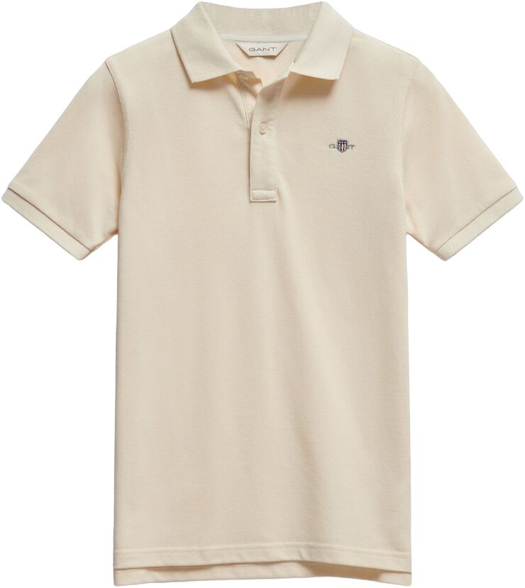 Shield Knitted Zip SS Polo