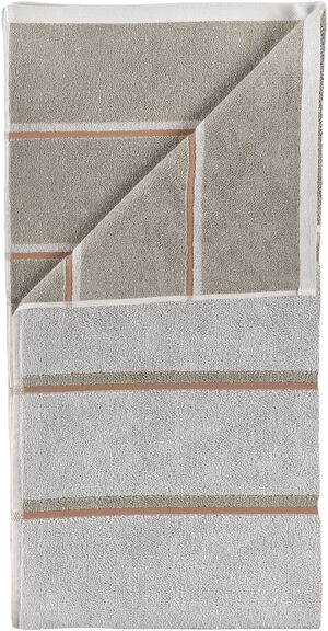 Handduk Sauna 50x100 White/Soft Grey/Eucalyptus