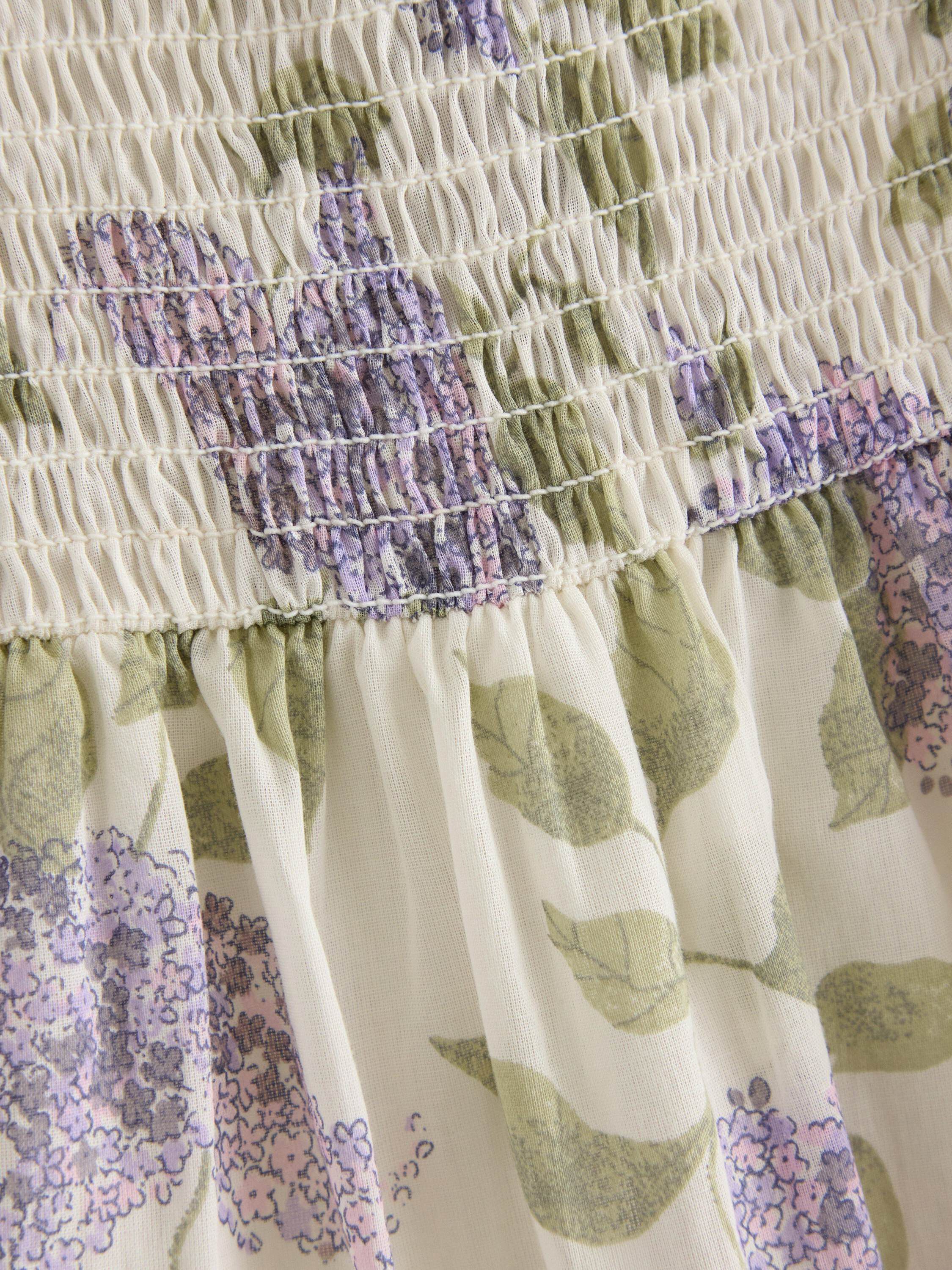 Dress with smock at the top and a s