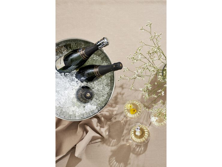 Champagnebowle 38 cm Hamrat blank stål