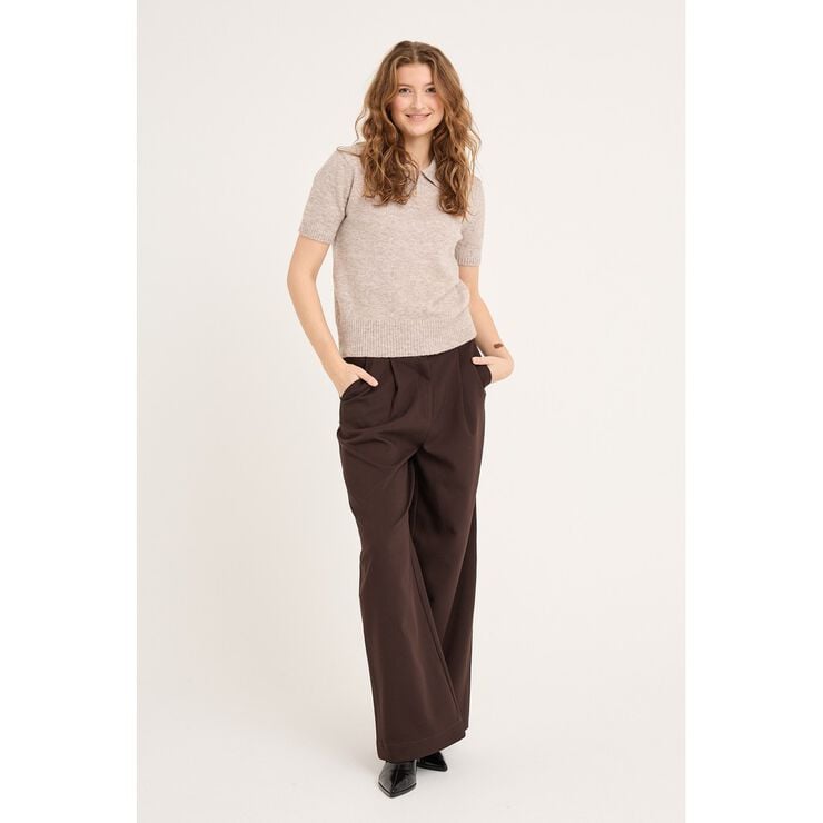 Rena polo knit blouse