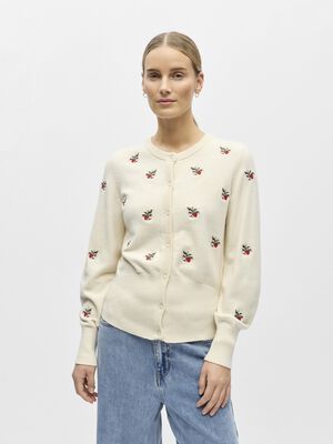 OBJEBBA THESS L/S RE KNIT CARDIGAN