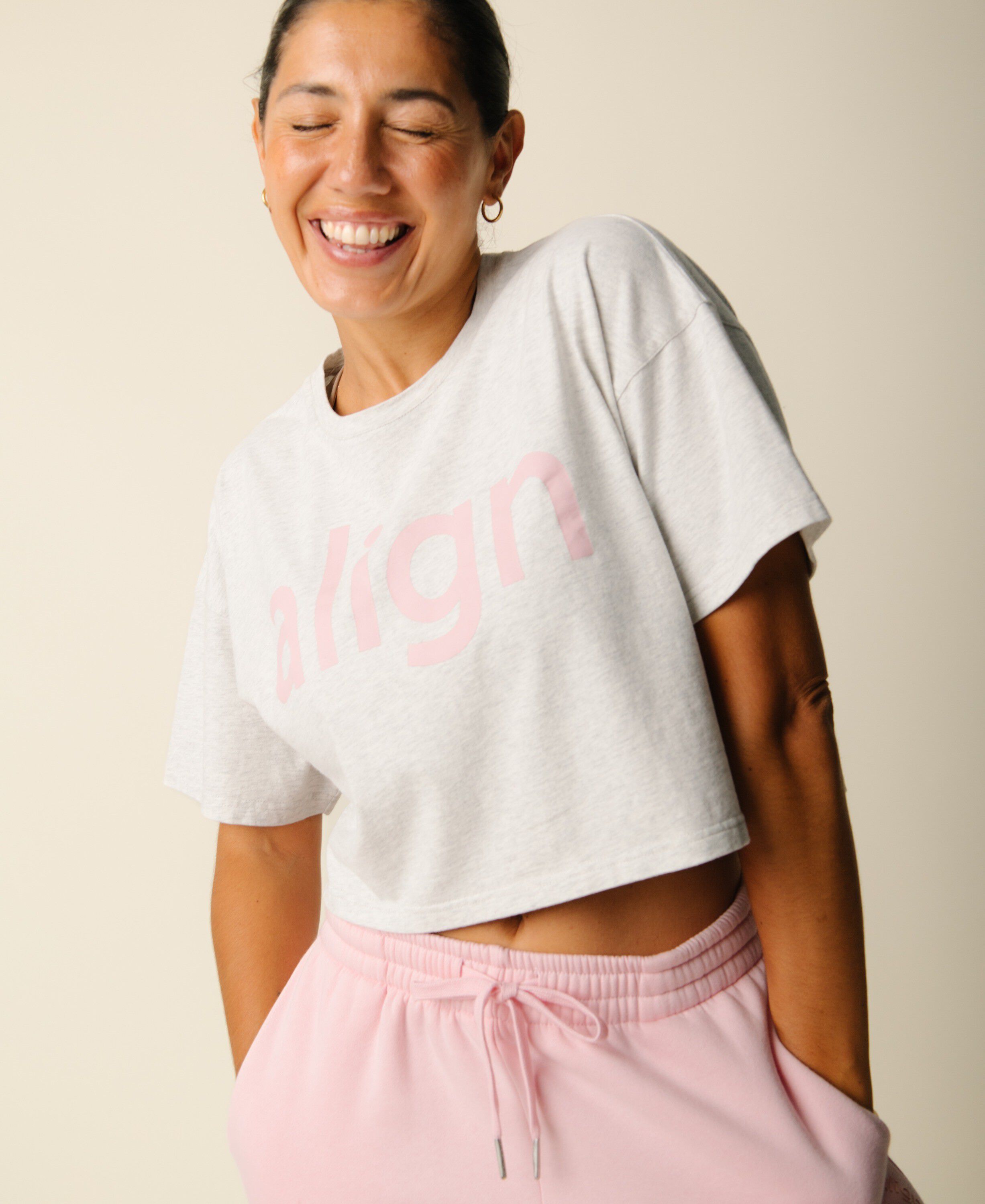 Cartel x Align by Blume crop tee - Grey