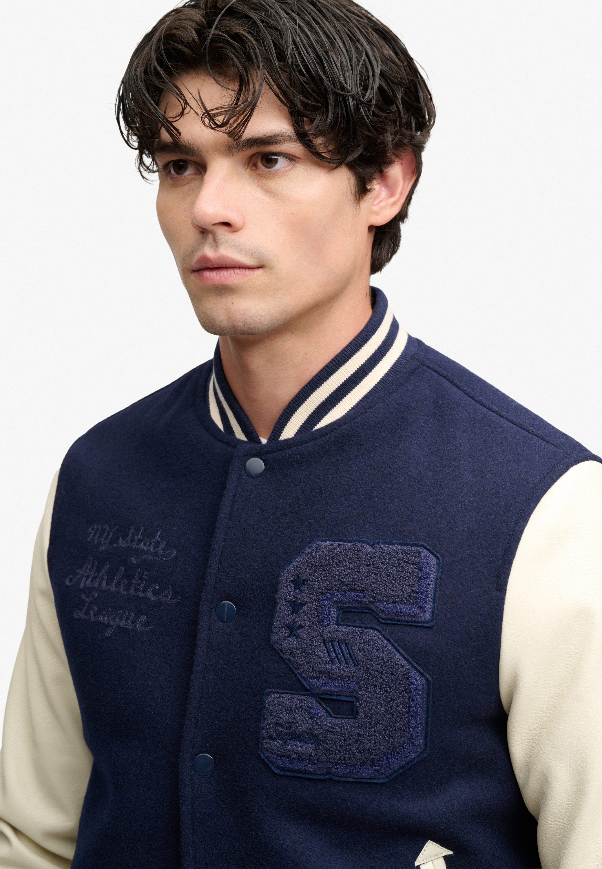 VINTAGE PATCHED VARSITY JKT