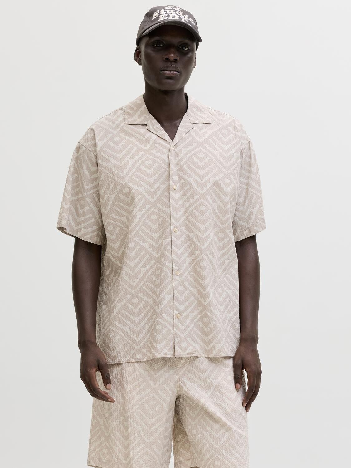 Jjmilo Seersucker Resort Shirt Ss