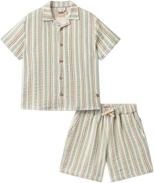 S&aelig;t med Skjorte og Shorts