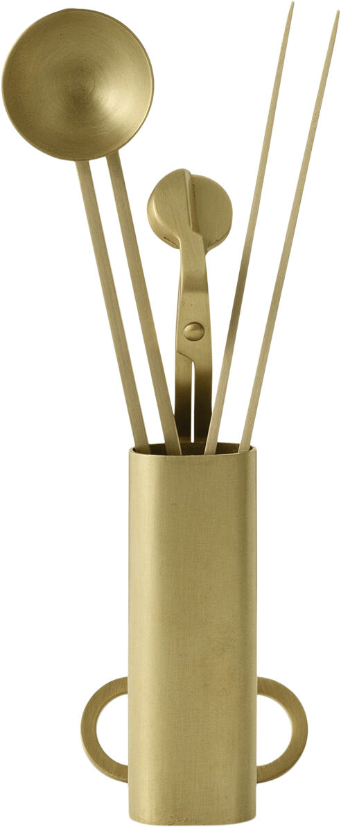 Clip Candle, Care Kit, Brass