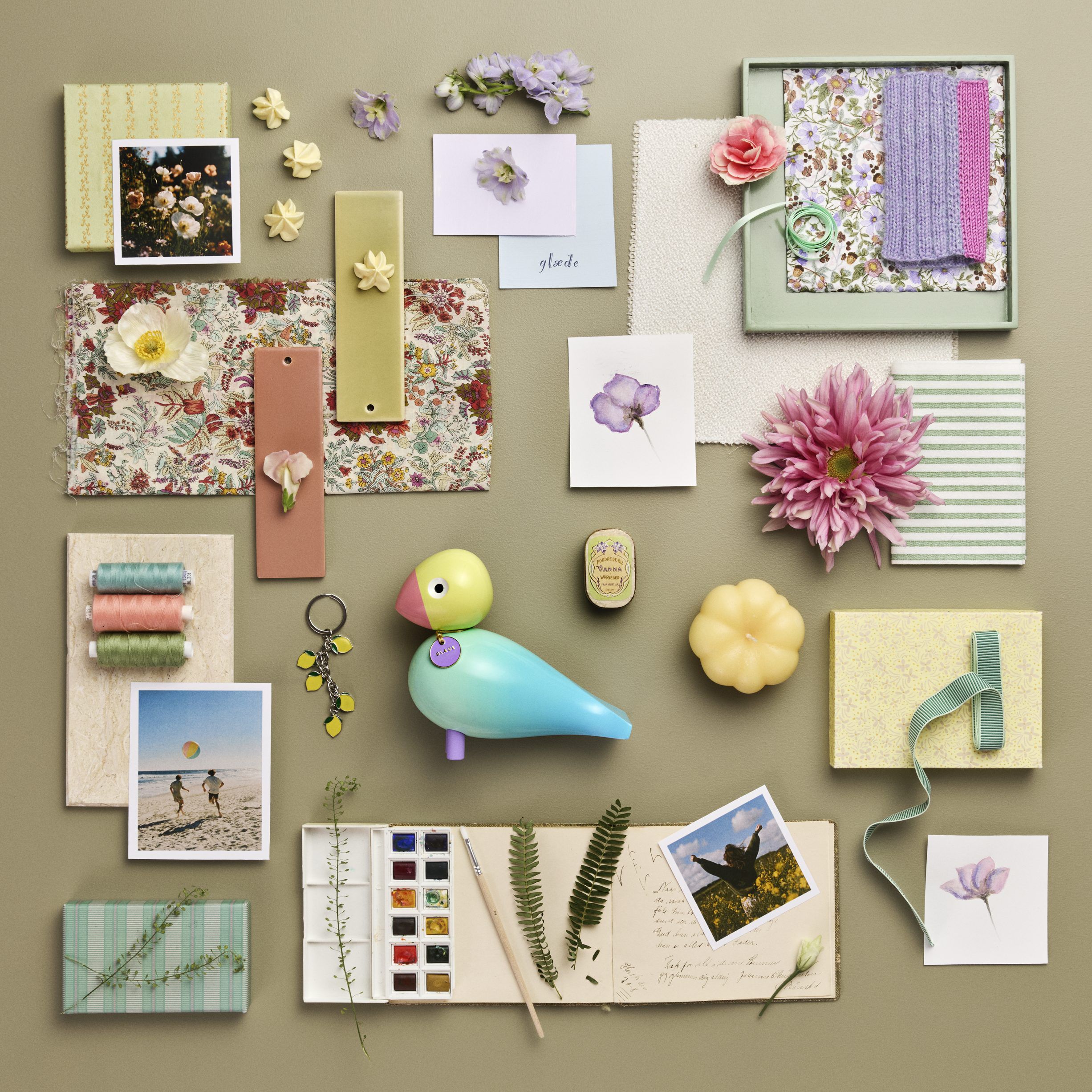 Story Bird Joy H15. 5 cm aqua