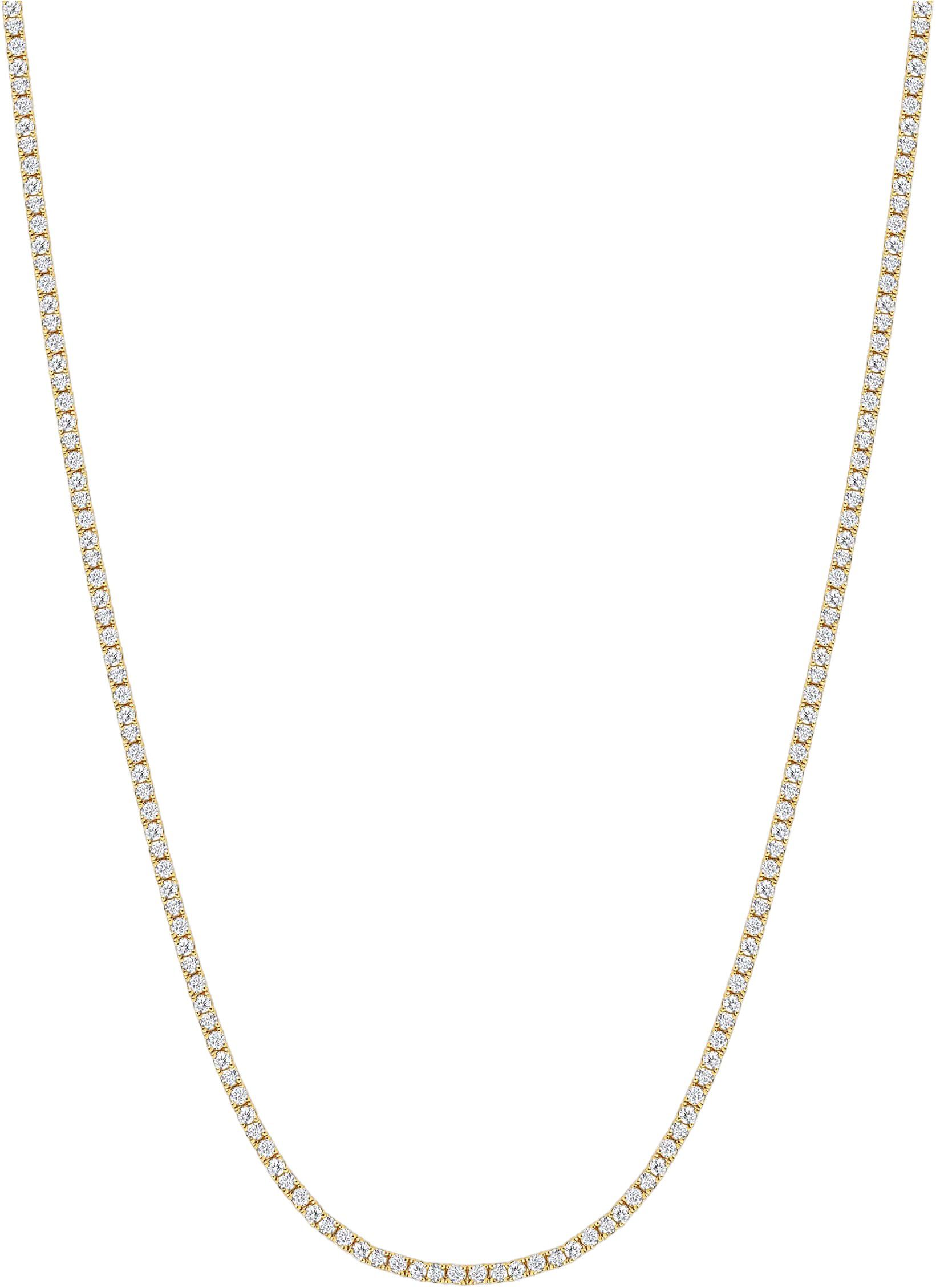 Mini Tennis Necklace in Gold