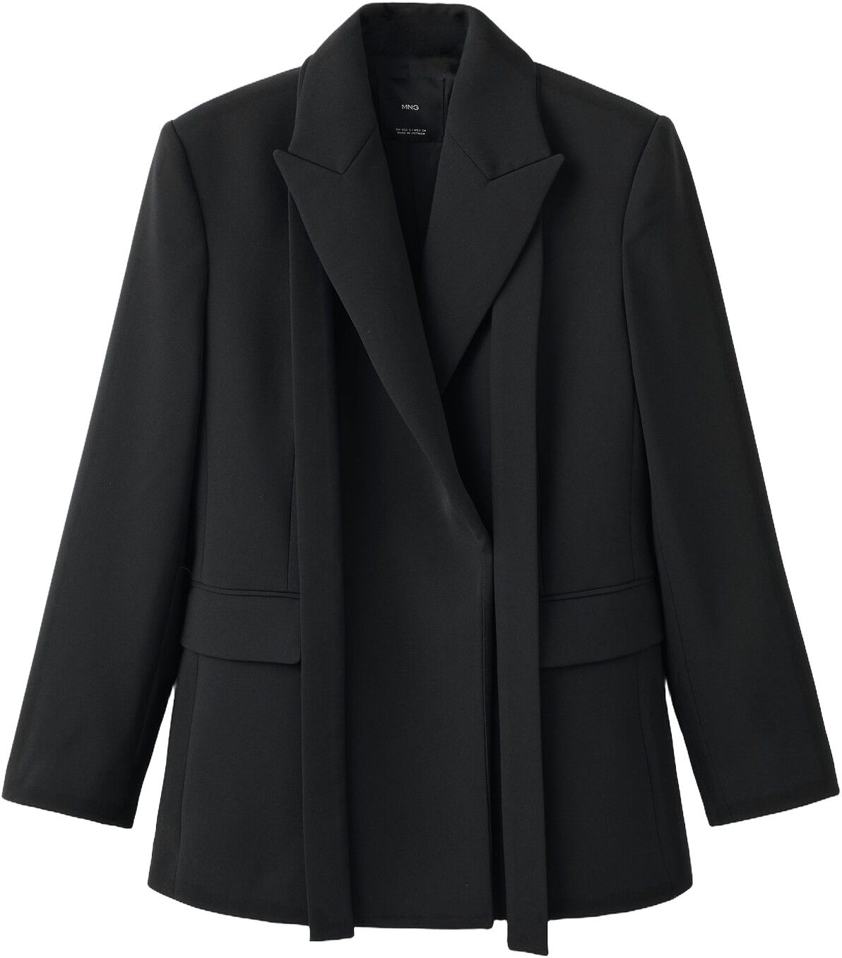 Suit jacket with scarf