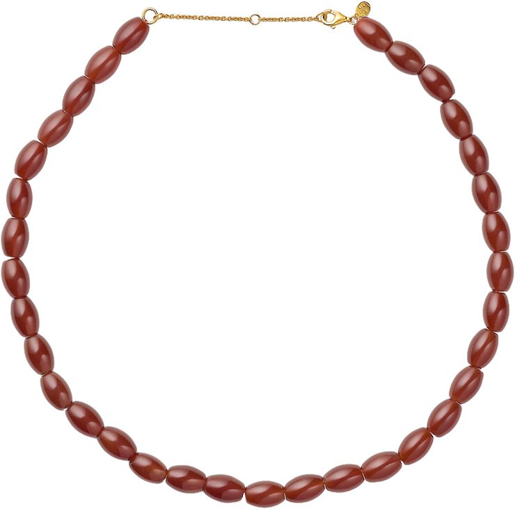 Pearl Chestnut Necklace -GP-b