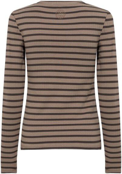 LR-NEDDIE 2 T-shirt M&oslash;rk brun