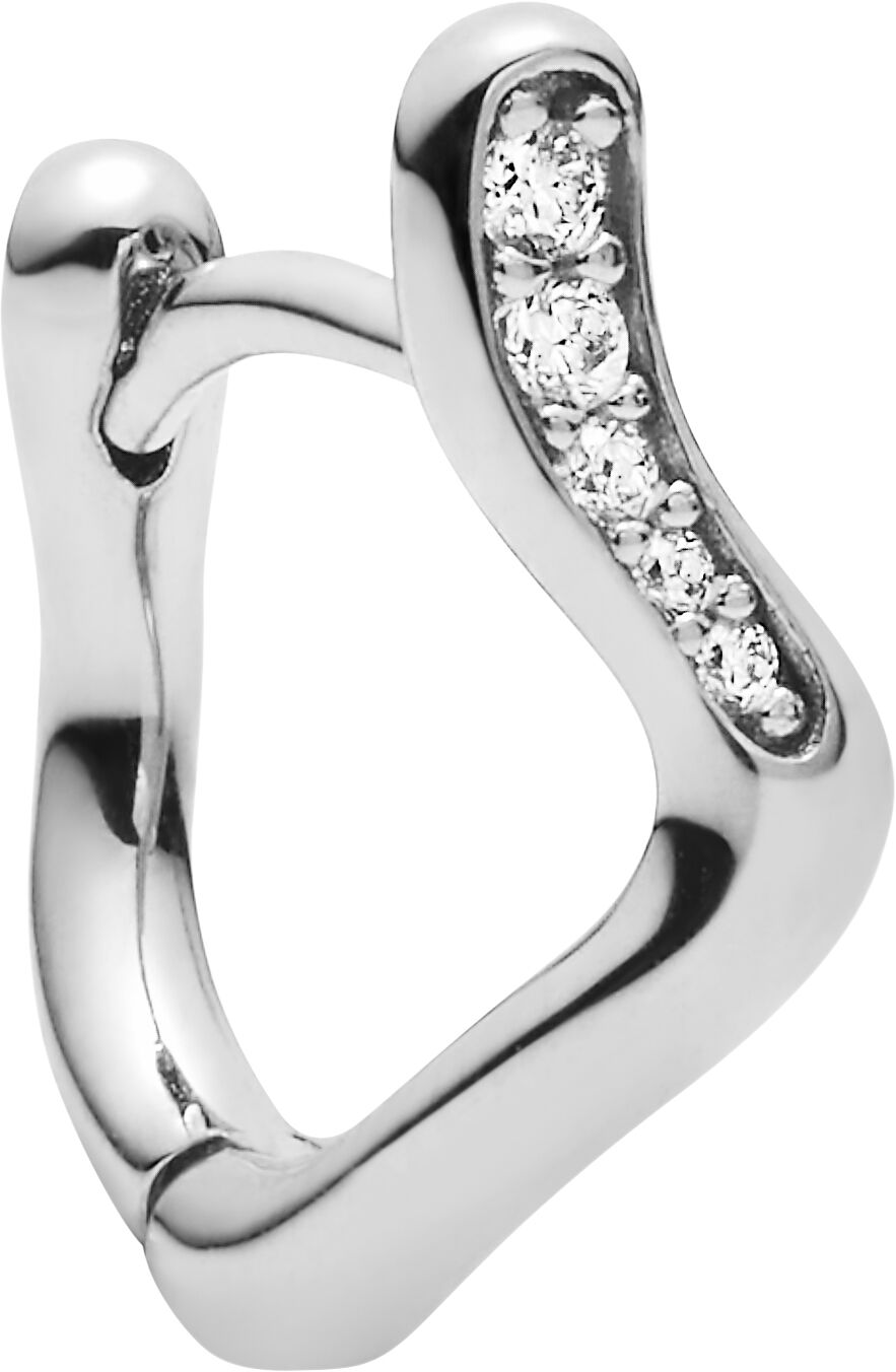 Yasmin 8 Huggie Left Silver HP