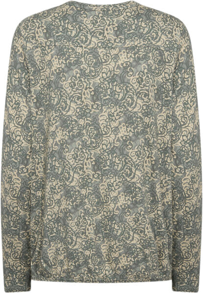 SC-FELICITY AOP 491 Bluse Lysegr&oslash;n