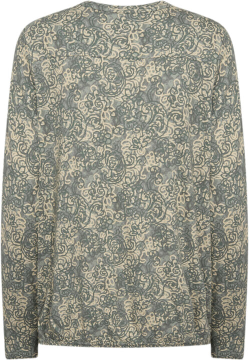 SC-FELICITY AOP 491 Bluse Lysegrøn