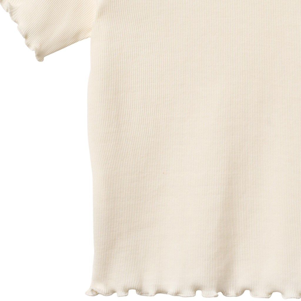 Kort&aelig;rmet Rib T-shirt Alicia