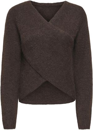 ONLMAGGIE LS CROSS V-NECK CC KNT