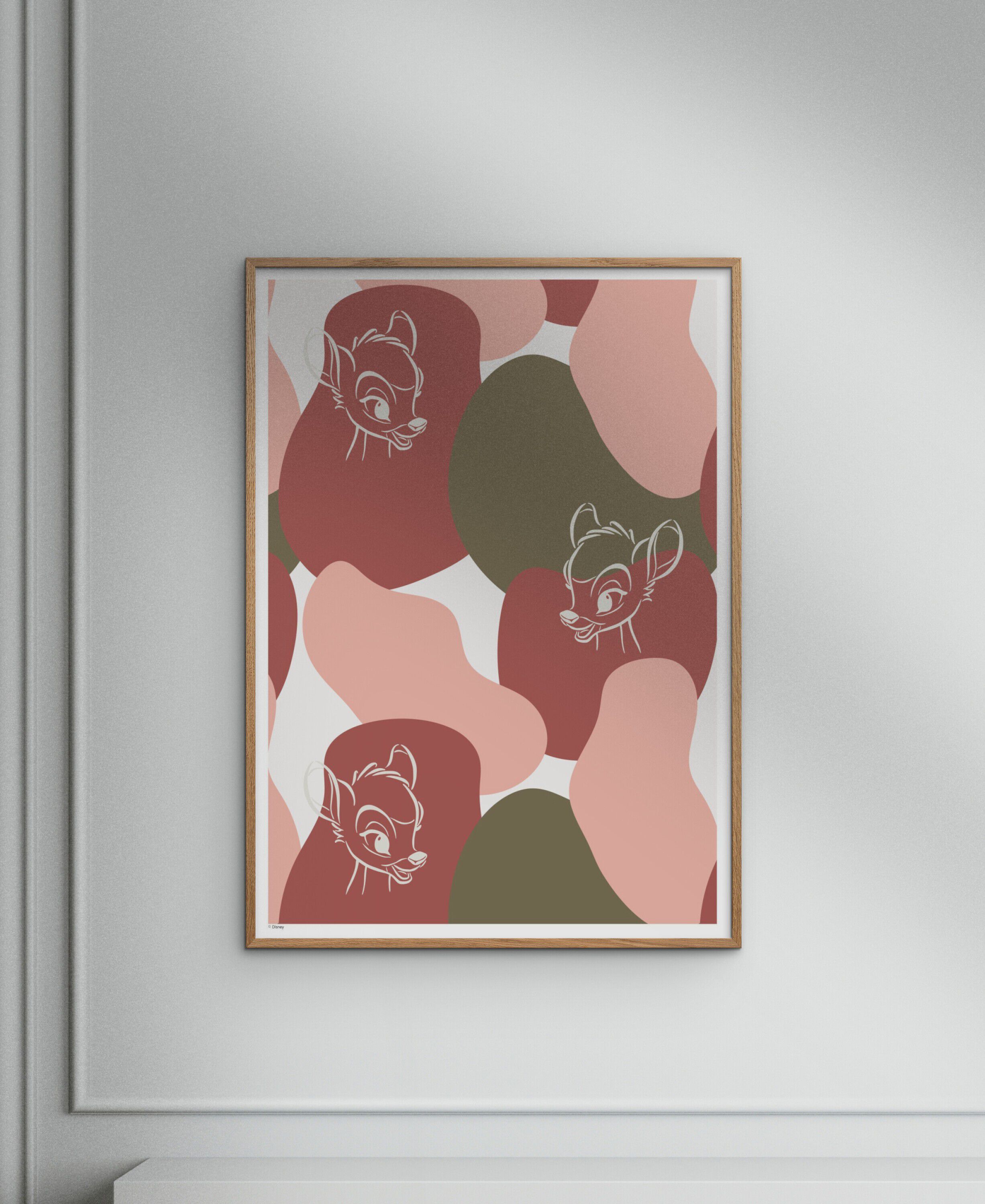 Disney &ETH; Bambi White Outline